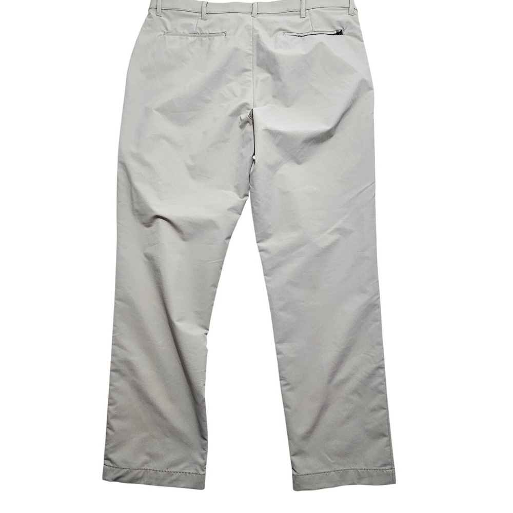 Banana Republic Core Temp Mens Pants 38x30 Light Gray Performance Chino Slim Fit